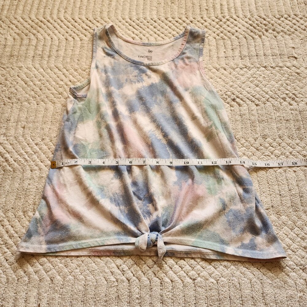 SO Favorite Tee Tie‑Dye Sleeveless Tank Top Juniors XL (14/16) - Picture 10 of 12